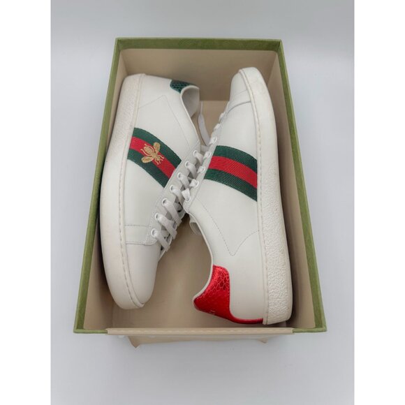 Gucci New Ace Bee Embroidered Sneakers - Picture 14 of 14